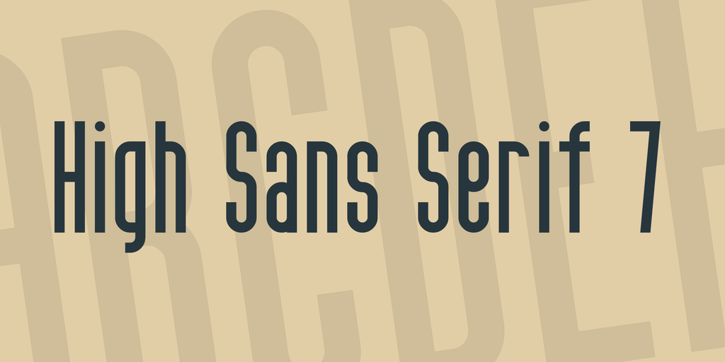 High Sans Serif 7