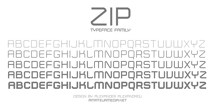 Zip Typeface