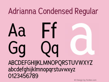 Adrianna Condensed