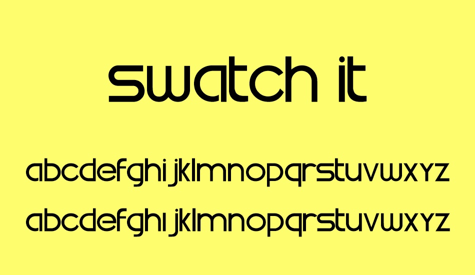 Swatch it