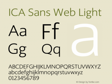 ICA Sans Web