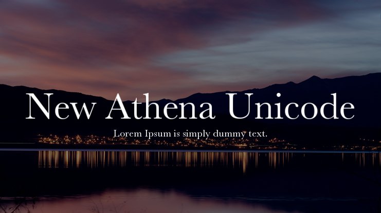 New Athena Unicode