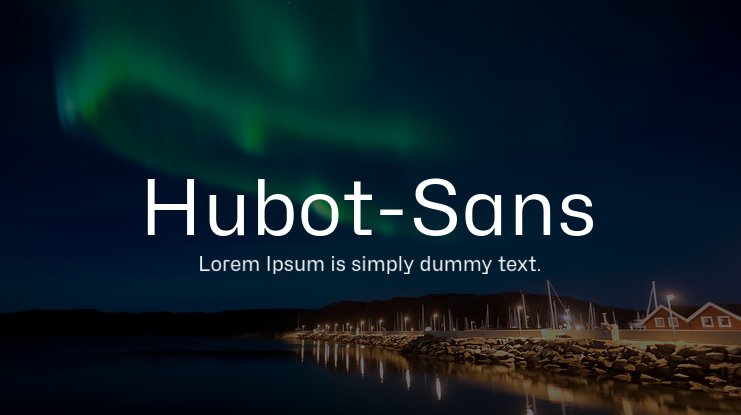 Hubot Sans SemiCondensed
